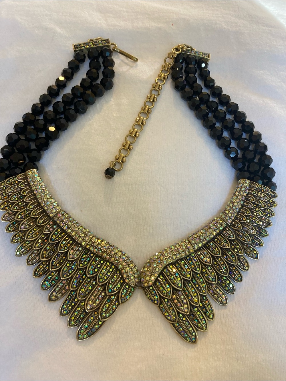 Heidi Daus Heidi’s Angels Angel Wings Statement Collar Necklace